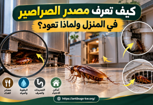 كيف تعرف مصدر الصراصير في المنزل ولماذا تعود؟